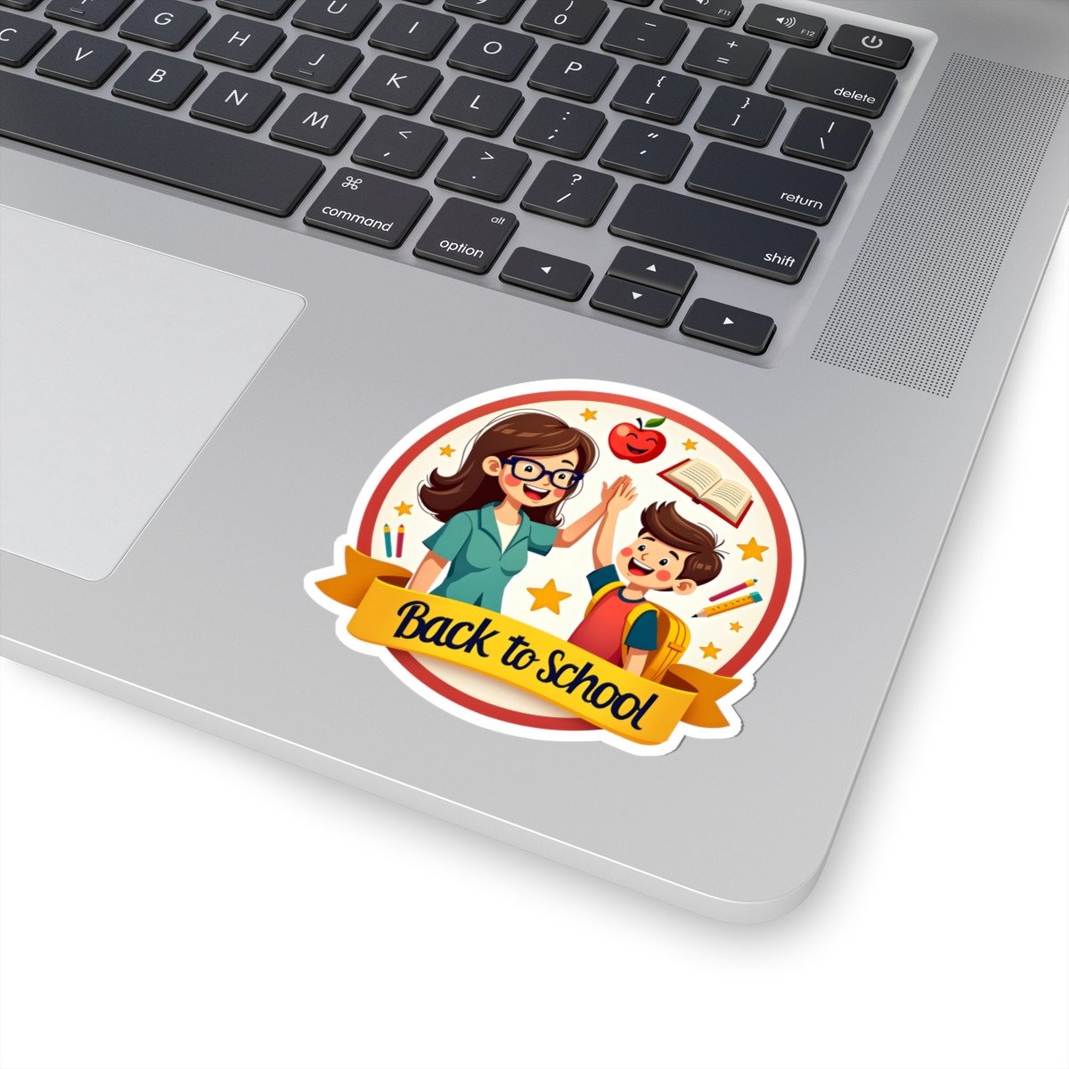 Back to School Sticker — Teacher - Student High-Five Kiss-Cut Decal - Image 2