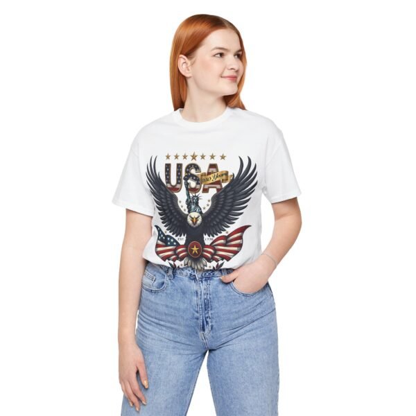 USA Eagle Tee - Patriotic American Flag Graphic T-Shirt