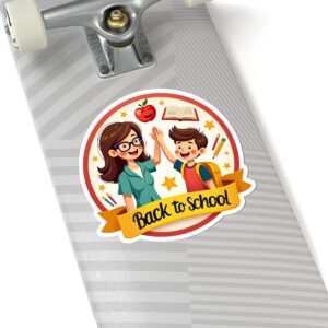 Back to School Sticker — Teacher - Student High-Five Kiss-Cut Decal - Image 5