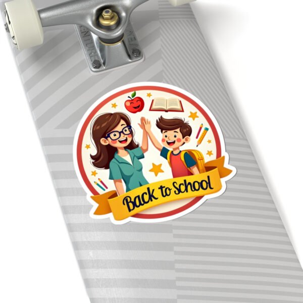 Back to School Sticker — Teacher - Student High-Five Kiss-Cut Decal