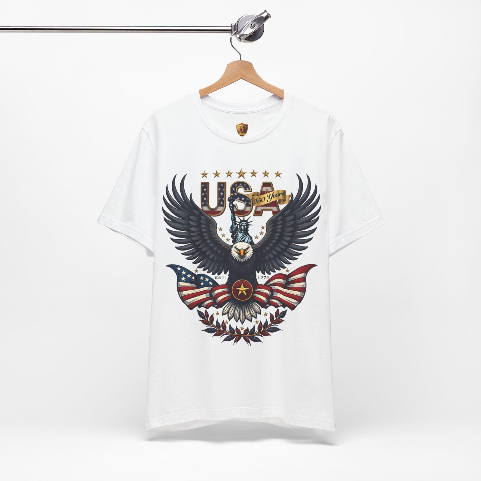 USA Eagle Tee - Patriotic American Flag Graphic T-Shirt - Image 2