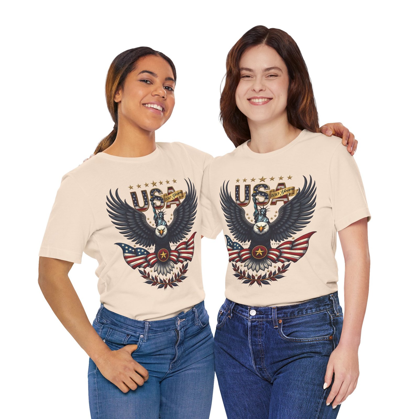 USA Eagle Tee - Patriotic American Flag Graphic T-Shirt - Image 7