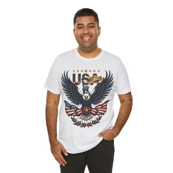 USA Eagle Tee - Patriotic American Flag Graphic T-Shirt